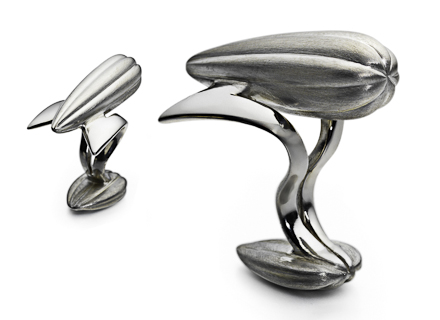 Airship silver cufflinks