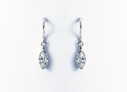 Marquise diamond earrings